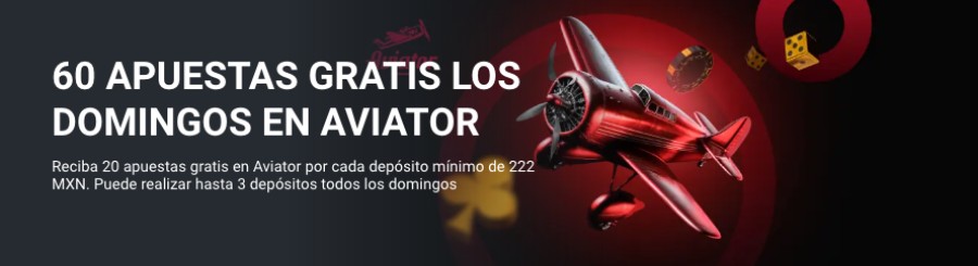 Bono para Aviator en casino Megapari. Hasta 60 apuestas gratis todos los domingo