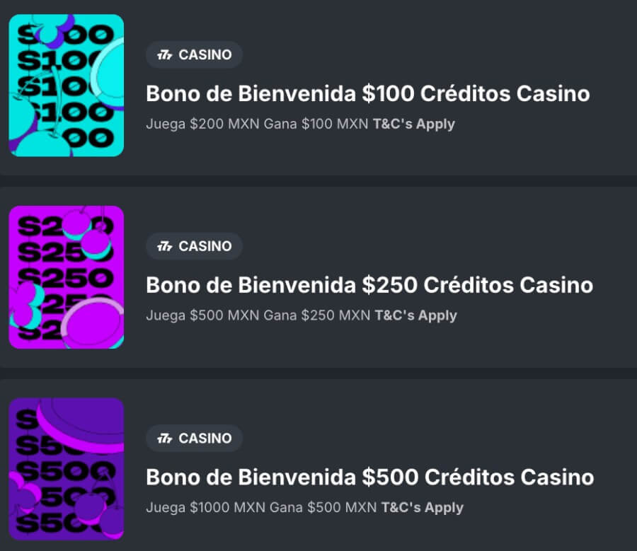 Bono de bienvenida Calupoh Casino México