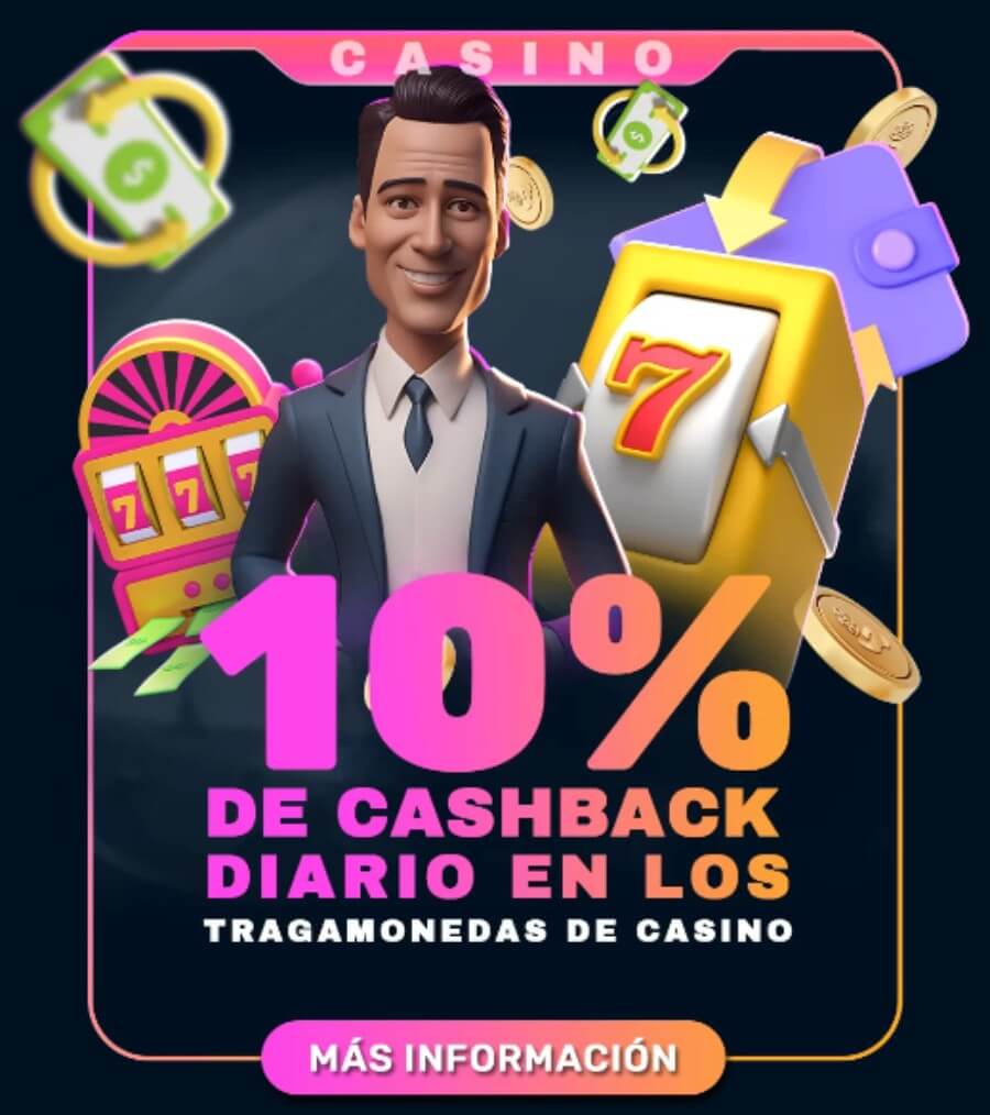 Cashback diario en tragamonedas del casino BetifyMe