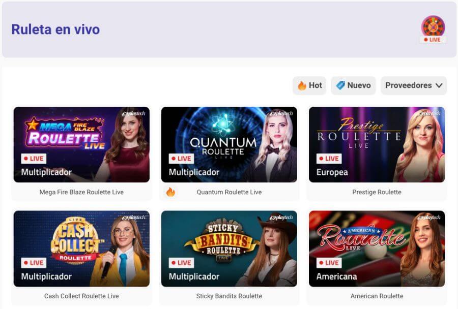 Juegos de ruleta online disponibles en Luckia