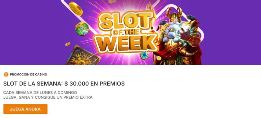 Slot de la semana. Gana hasta 30.000 MXN